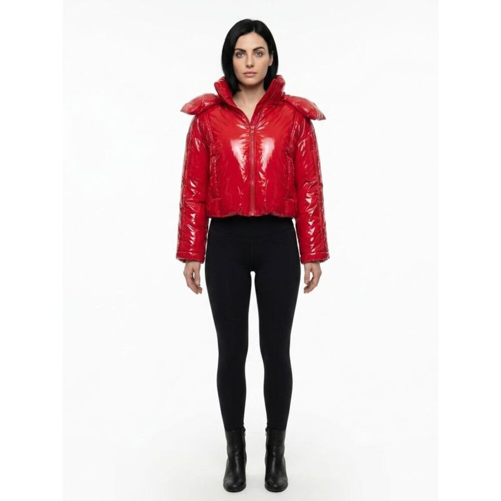 Dolce & Gabbana Red Elastane Full-Length Women's Jacket